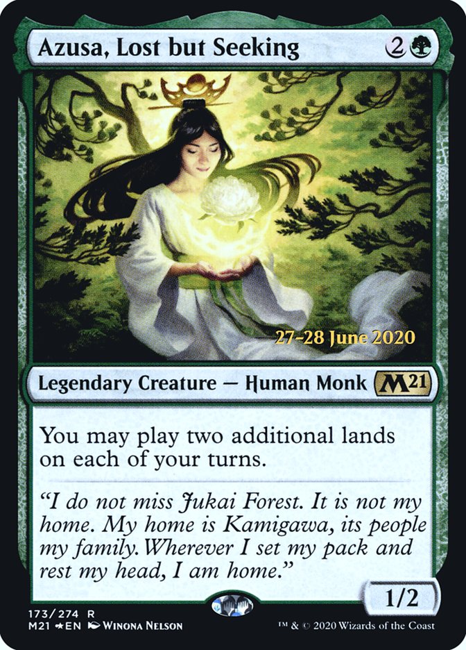 Azusa, Lost but Seeking  [Core Set 2021 Prerelease Promos] | Empire Gaming NC