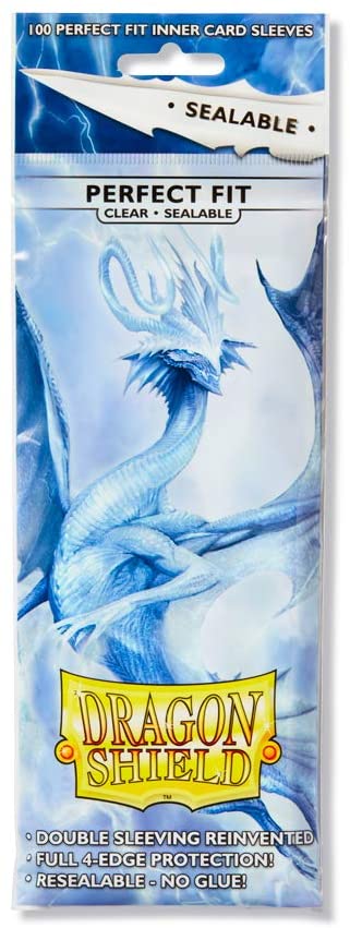 Clear Sealable Perfect Fit Dragon Shield 100 | Empire Gaming NC