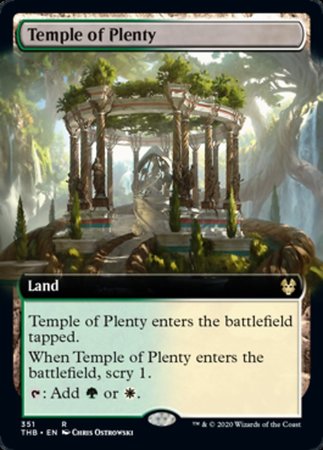 Temple of Plenty (Extended Art) [Theros Beyond Death] | Empire Gaming NC