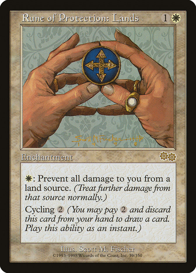 Rune of Protection: Lands [Urza's Saga] | Empire Gaming NC