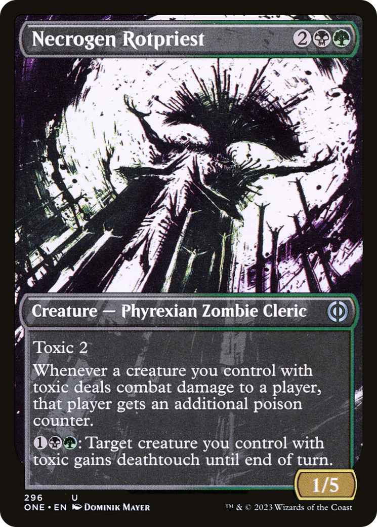 Necrogen Rotpriest (Borderless Ichor) [Phyrexia: All Will Be One] | Empire Gaming NC