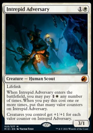 Intrepid Adversary (Promo Pack) [Innistrad: Midnight Hunt Promos] | Empire Gaming NC