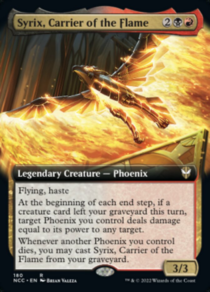 Syrix, Carrier of the Flame (Extended Art) [Streets of New Capenna Commander] | Empire Gaming NC