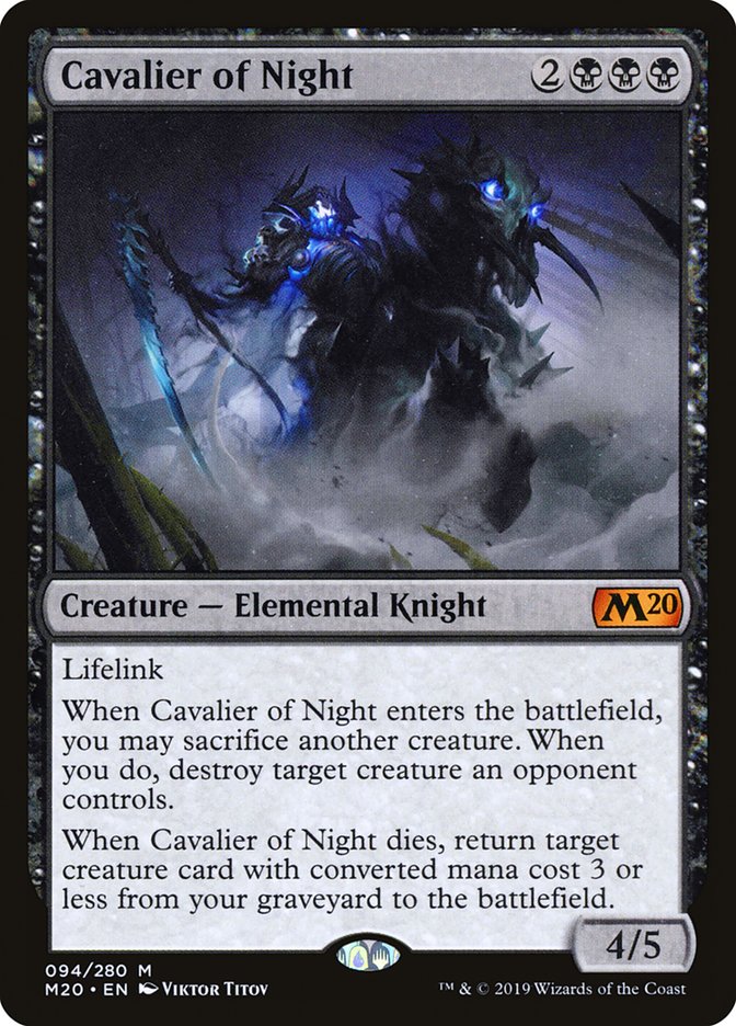 Cavalier of Night [Core Set 2020] | Empire Gaming NC