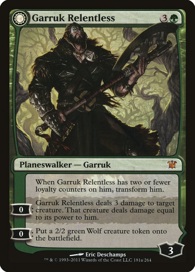 Garruk Relentless // Garruk, the Veil-Cursed [Innistrad] | Empire Gaming NC