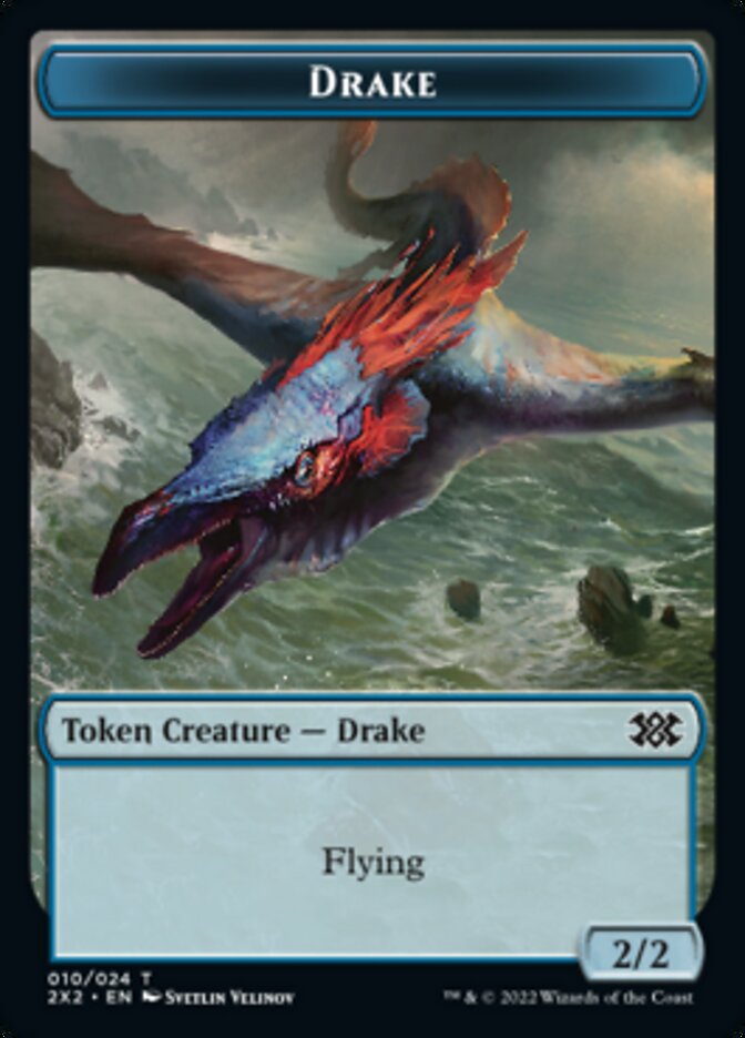 Drake // Treasure Double-sided Token [Double Masters 2022 Tokens] | Empire Gaming NC