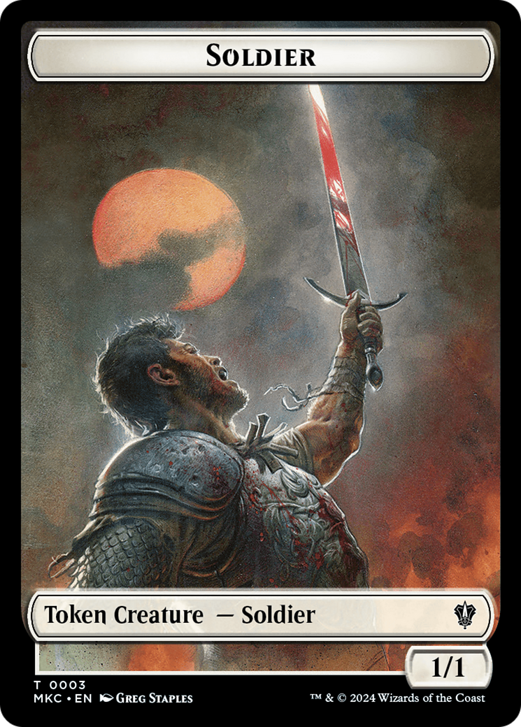 Soldier // Ogre Double-Sided Token [Murders at Karlov Manor Commander Tokens] | Empire Gaming NC