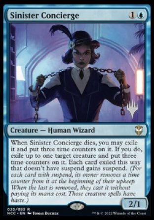 Sinister Concierge (Promo Pack) [Streets of New Capenna Commander Promos] | Empire Gaming NC