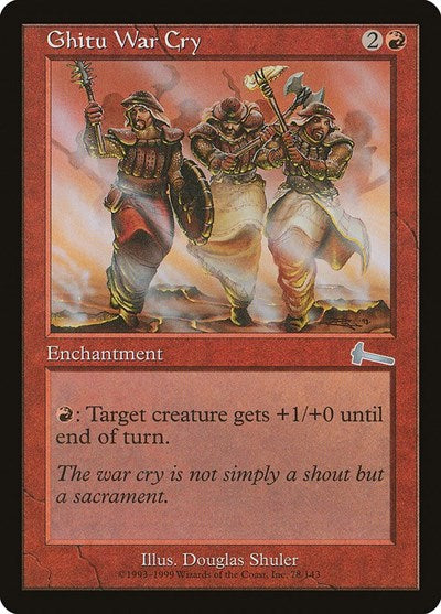 Ghitu War Cry [Urza's Legacy] | Empire Gaming NC