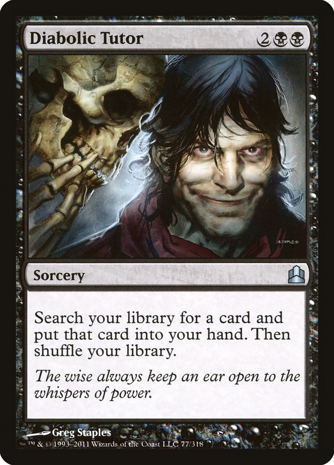 Diabolic Tutor [Commander 2011] | Empire Gaming NC