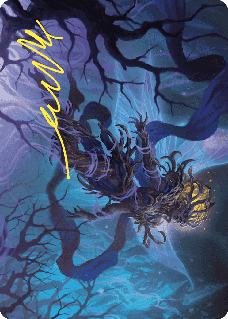 Sleep-Cursed Faerie Art Card (Gold-Stamped Signature) [Wilds of Eldraine Art Series] | Empire Gaming NC