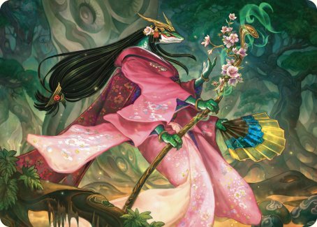 Sakiko, Mother of Summer Art Card [Commander Masters Art Series] | Empire Gaming NC