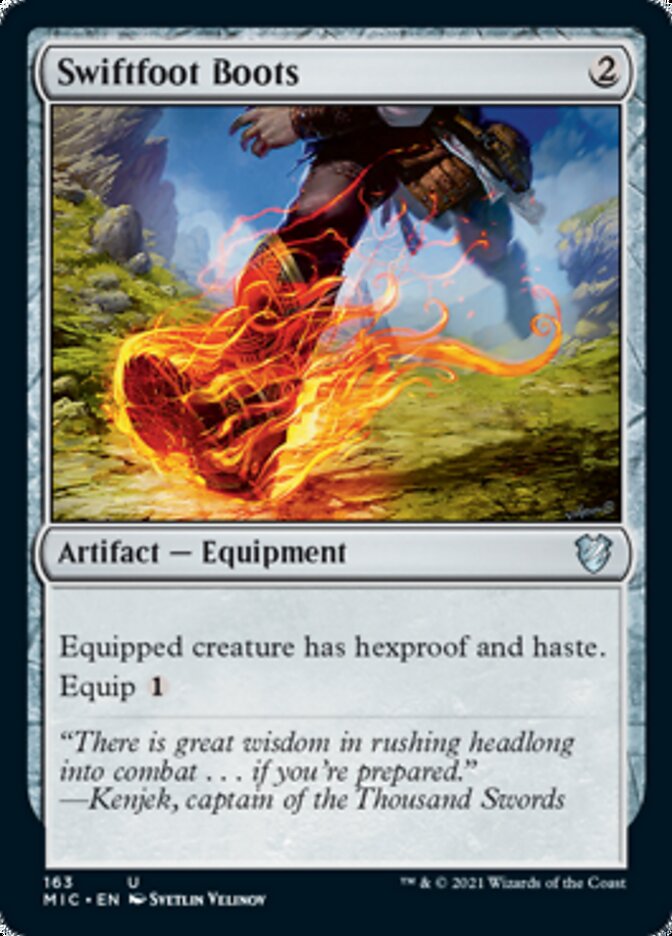 Swiftfoot Boots [Innistrad: Midnight Hunt Commander] | Empire Gaming NC