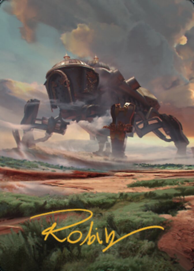 Plains (2) Art Card (Gold-Stamped Signature) [The Brothers' War Art Series] | Empire Gaming NC