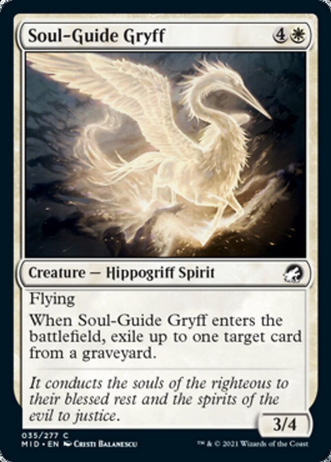 Soul-Guide Gryff [Innistrad: Midnight Hunt] | Empire Gaming NC