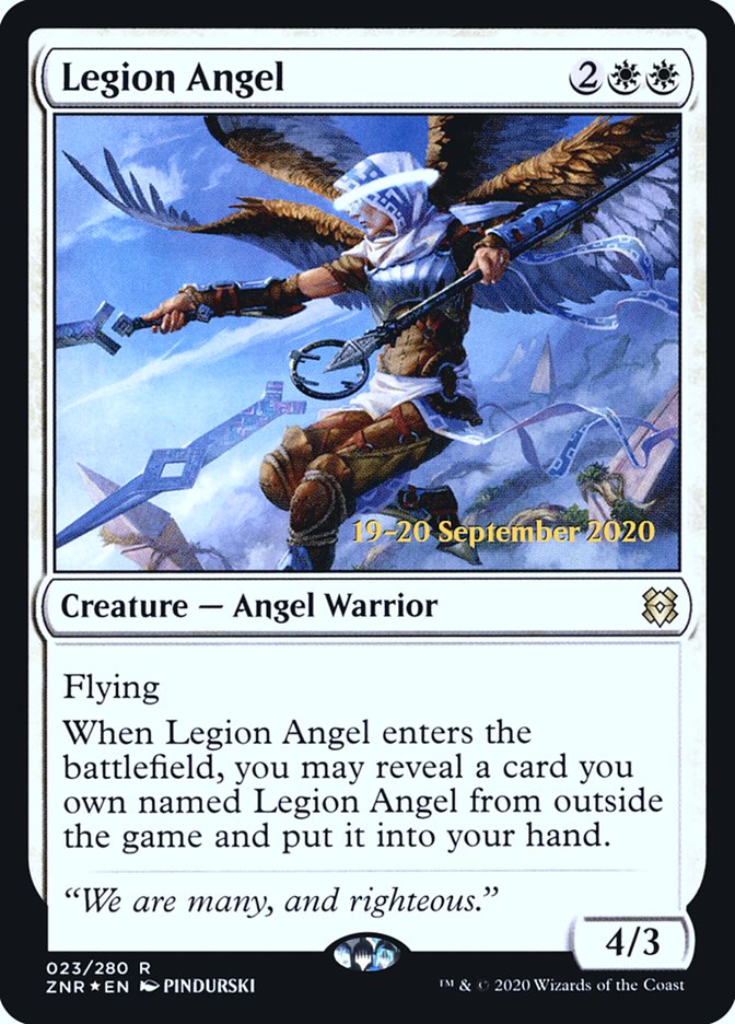 Legion Angel  [Zendikar Rising Prerelease Promos] | Empire Gaming NC