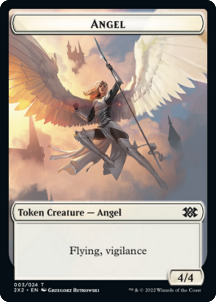 Drake // Angel Double-sided Token [Double Masters 2022 Tokens] | Empire Gaming NC