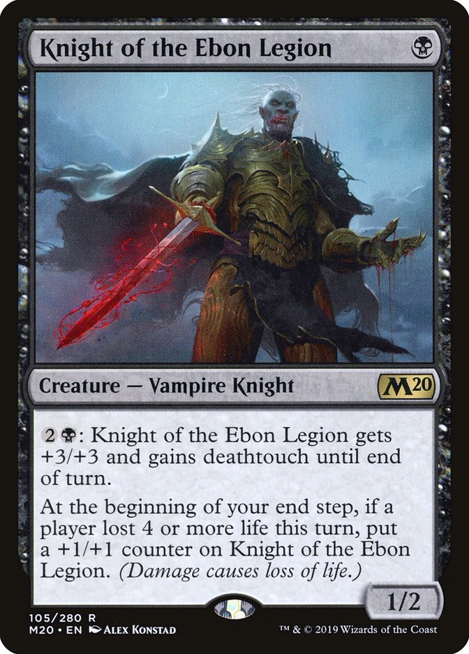 Knight of the Ebon Legion [Core Set 2020] | Empire Gaming NC