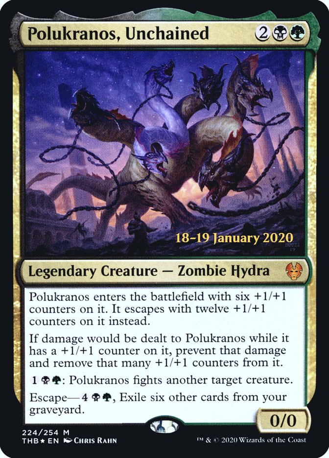 Polukranos, Unchained [Theros Beyond Death Prerelease Promos] | Empire Gaming NC