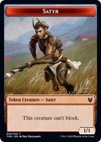 Satyr // Spider Double-sided Token [Theros Beyond Death Tokens] | Empire Gaming NC