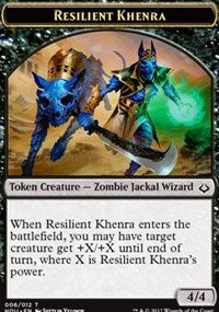 Resilient Khenra // Cat Double-sided Token [Hour of Devastation Tokens] | Empire Gaming NC