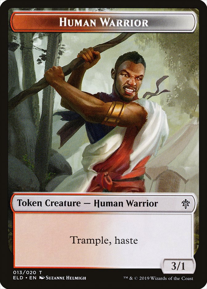 Human Warrior [Throne of Eldraine Tokens] | Empire Gaming NC