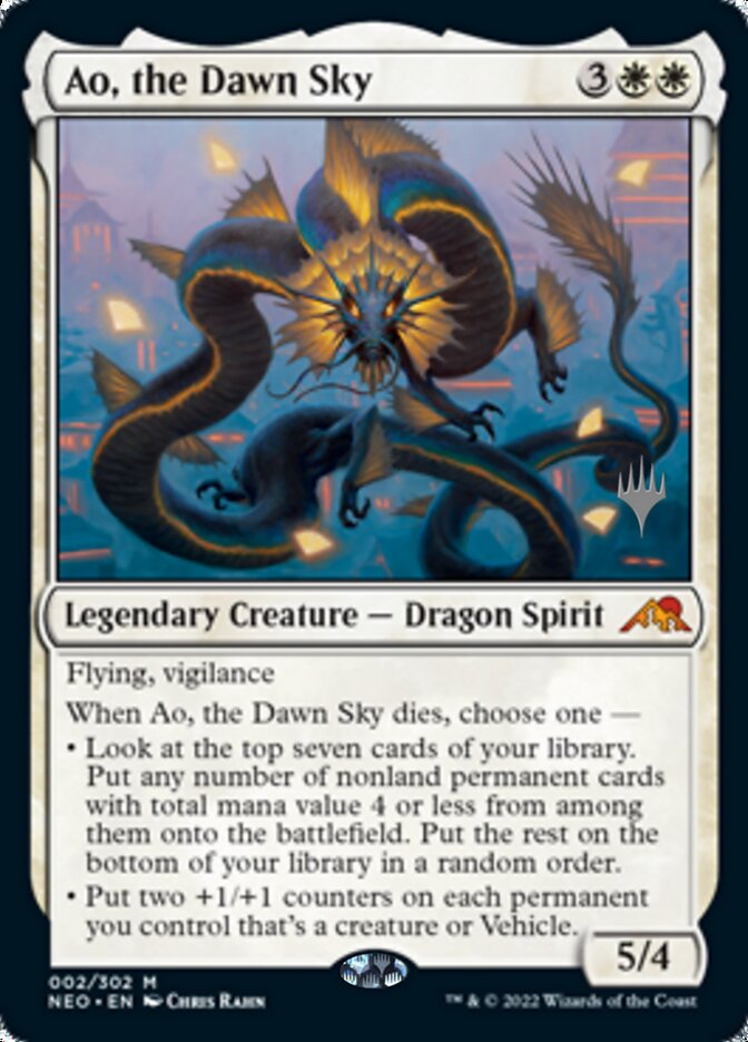 Ao, the Dawn Sky (Promo Pack) [Kamigawa: Neon Dynasty Promos] | Empire Gaming NC