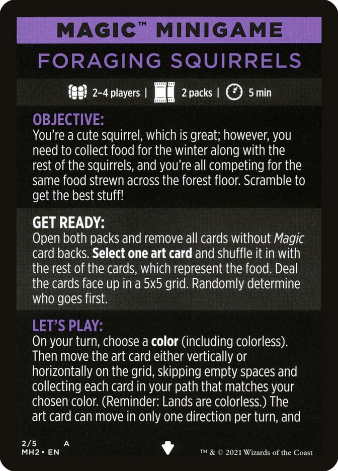 Foraging Squirrels (Magic Minigame) [Modern Horizons 2 Minigame] | Empire Gaming NC