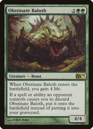 Obstinate Baloth [Magic 2011] | Empire Gaming NC