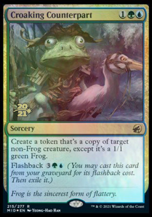 Croaking Counterpart [Innistrad: Midnight Hunt Prerelease Promos] | Empire Gaming NC