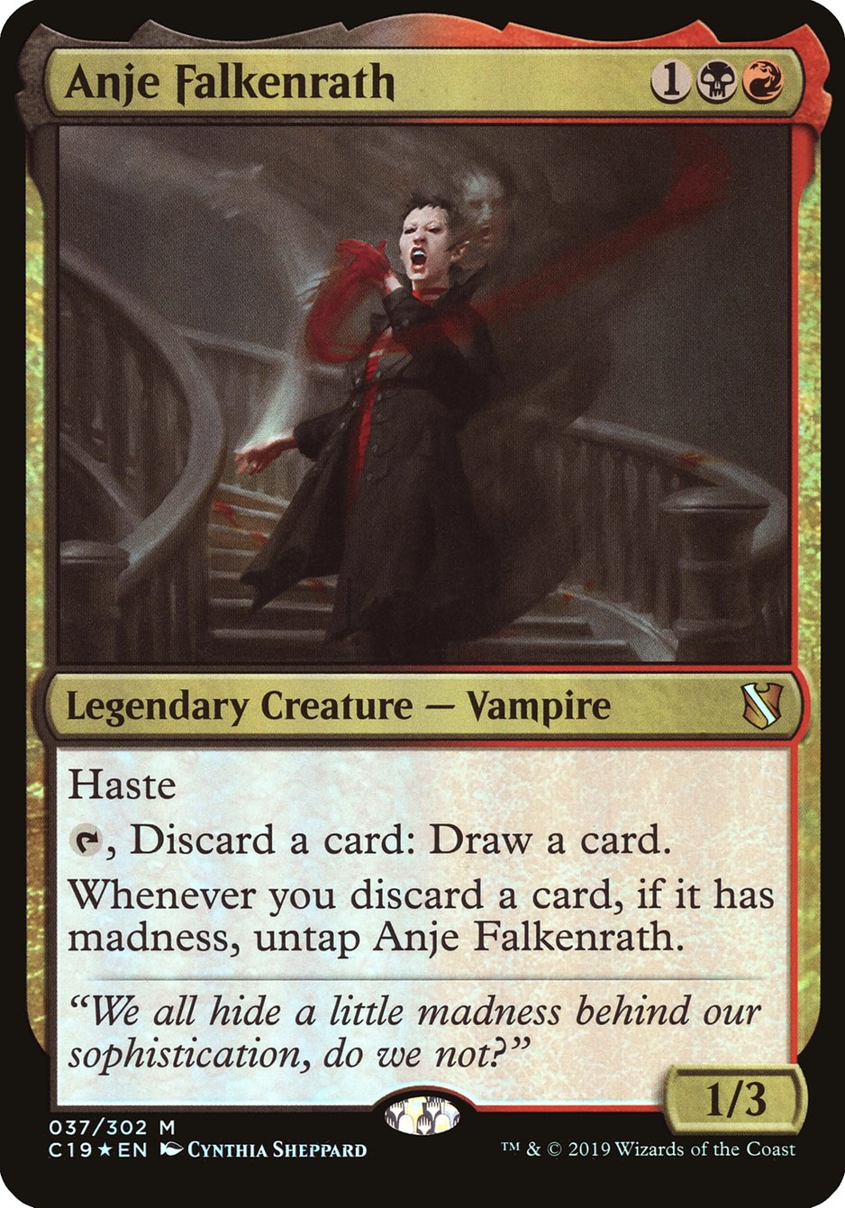 Anje Falkenrath (Commander 2019) [Oversize Cards] | Empire Gaming NC