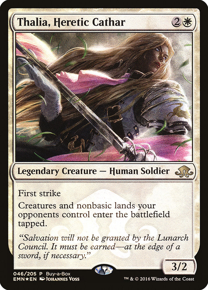 Thalia, Heretic Cathar (Buy-A-Box) [Eldritch Moon Promos] | Empire Gaming NC