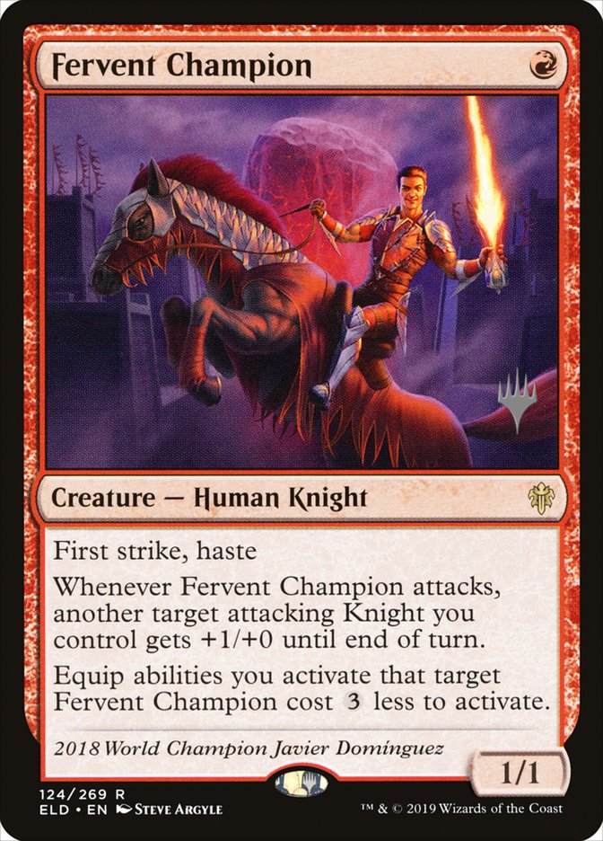 Fervent Champion (Promo Pack) [Throne of Eldraine Promos] | Empire Gaming NC