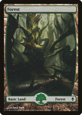 Forest (247) - Full Art [Zendikar] | Empire Gaming NC