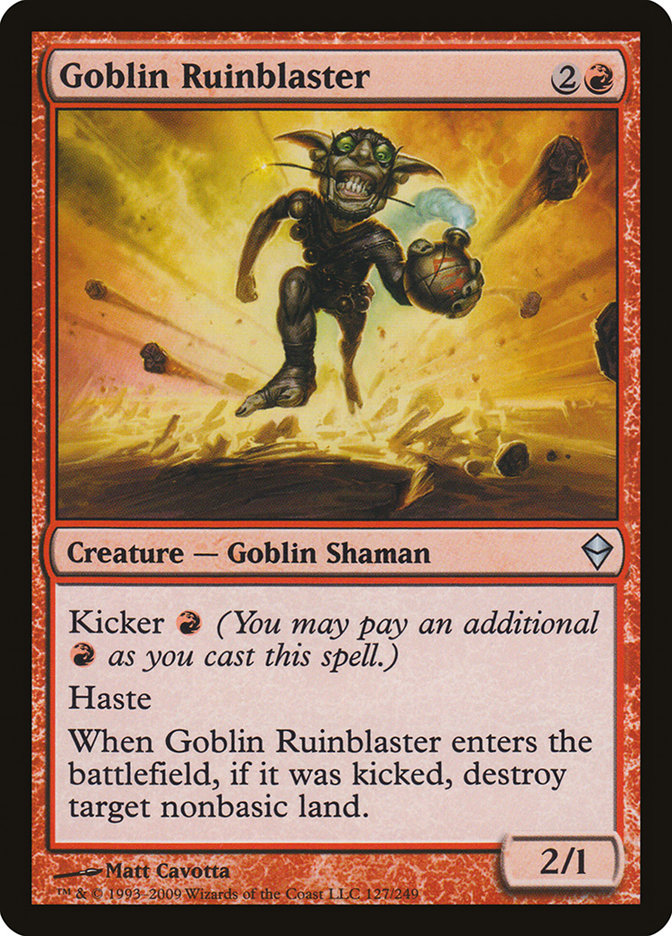 Goblin Ruinblaster [Zendikar] | Empire Gaming NC