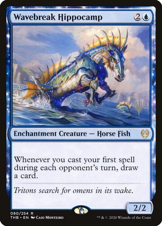 Wavebreak Hippocamp (Promo Pack) [Theros Beyond Death Promos] | Empire Gaming NC