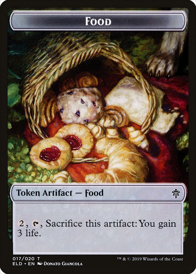 Food (017/020) [Throne of Eldraine Tokens] | Empire Gaming NC