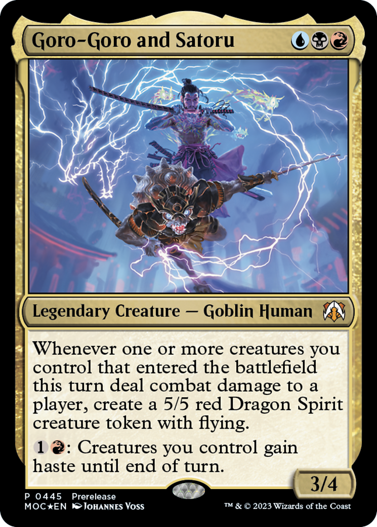 Goro-Goro and Satoru [March of the Machine Commander Prerelease Promos] | Empire Gaming NC