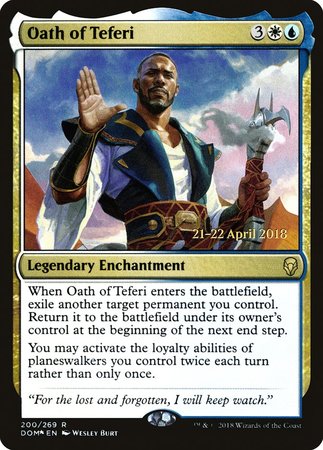 Oath of Teferi [Dominaria Promos] | Empire Gaming NC