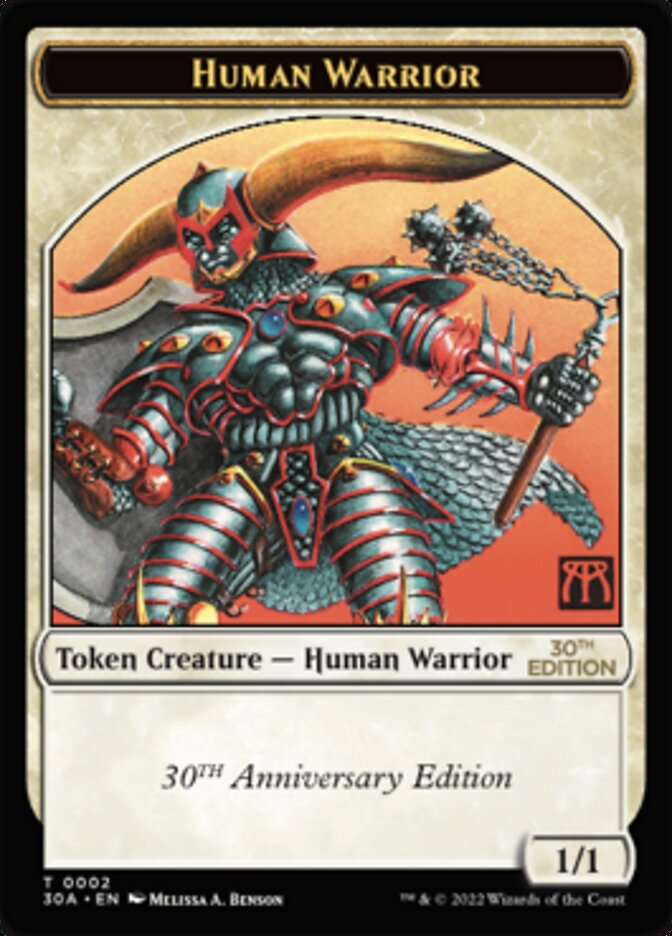 Human Warrior Token [30th Anniversary Tokens] | Empire Gaming NC