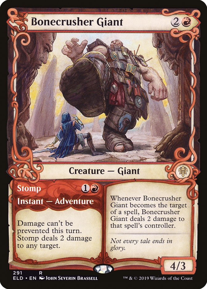 Bonecrusher Giant // Stomp (Showcase) [Throne of Eldraine] | Empire Gaming NC