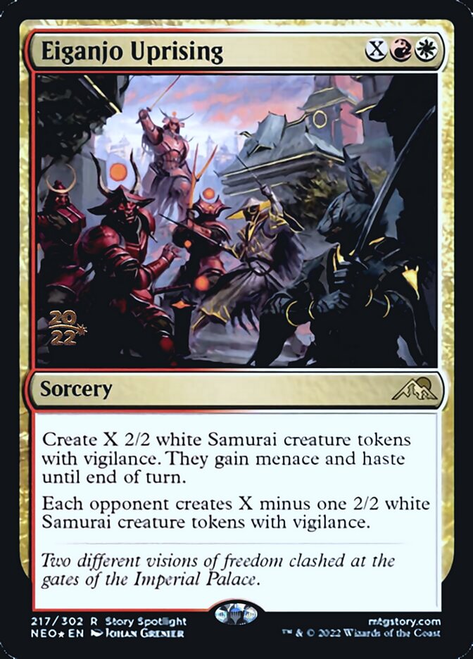 Eiganjo Uprising [Kamigawa: Neon Dynasty Prerelease Promos] | Empire Gaming NC