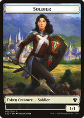 Human Soldier (005) // Drake Double-sided Token [Commander 2020 Tokens] | Empire Gaming NC