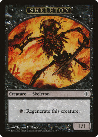 Skeleton Token [Shards of Alara Tokens] | Empire Gaming NC