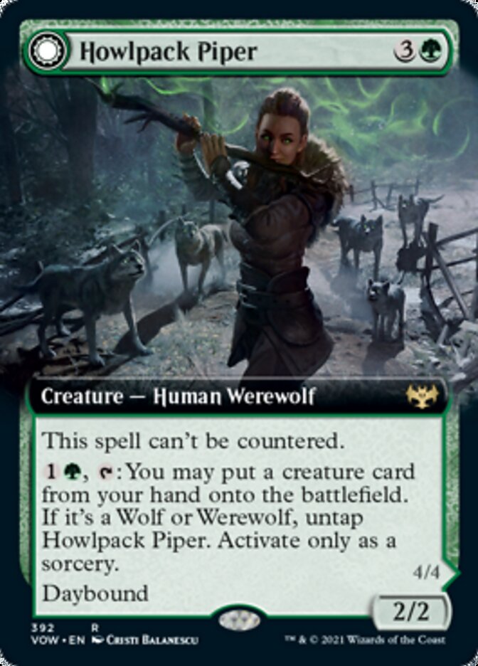 Howlpack Piper // Wildsong Howler (Extended) [Innistrad: Crimson Vow] | Empire Gaming NC