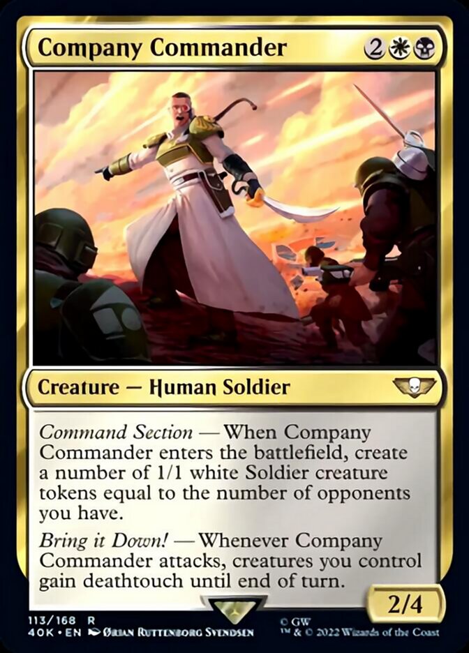 Company Commander (Surge Foil) [Universes Beyond: Warhammer 40,000] | Empire Gaming NC