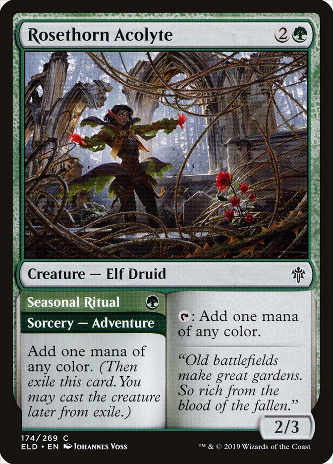 Rosethorn Acolyte // Seasonal Ritual [Throne of Eldraine] | Empire Gaming NC