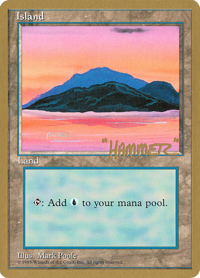 Island (shr369) (Shawn "Hammer" Regnier) [Pro Tour Collector Set] | Empire Gaming NC