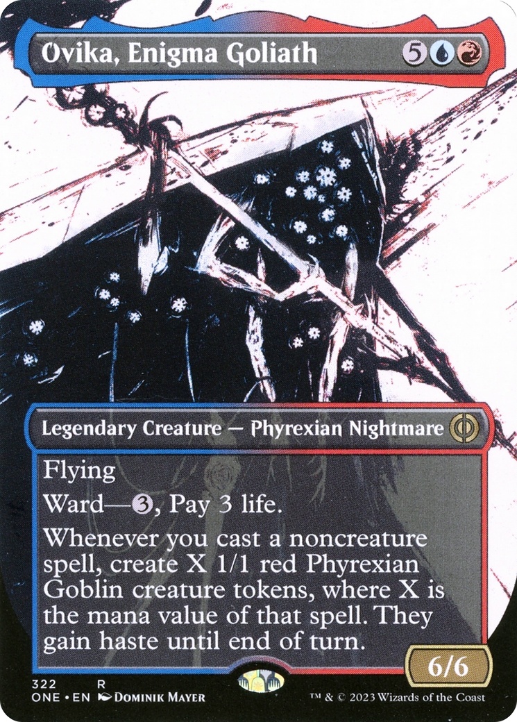 Ovika, Enigma Goliath (Borderless Ichor) [Phyrexia: All Will Be One] | Empire Gaming NC