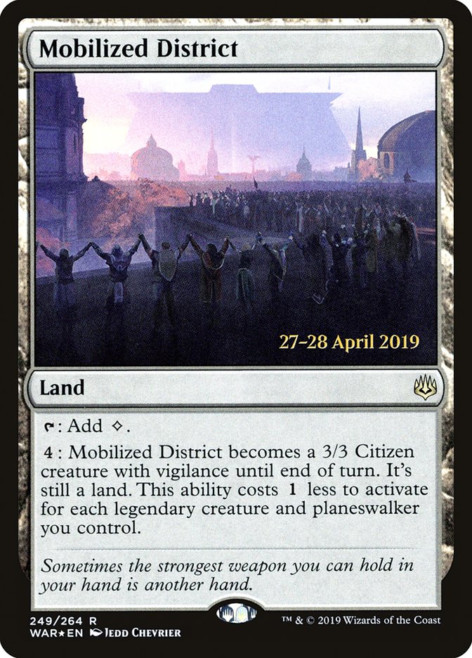 Mobilized District  [War of the Spark Prerelease Promos] | Empire Gaming NC